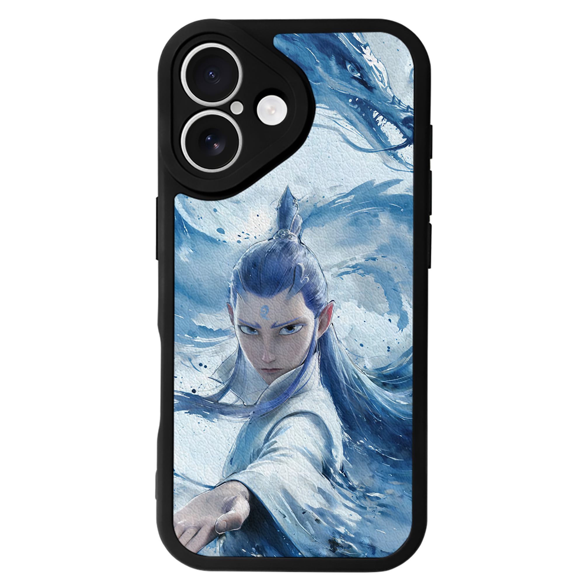 （画像用） Ne Zha 2 ナタ 魔童の大暴れ 【iPhone 16シリーズ対応】シリコンスマホケース（レザー調） 材質：シリコン